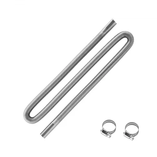 VEVOR Abgasrohr Standheizung flexibler Abgasschlauch 149 cm für Auto-Dieselheizung mit 2 Klemmen, Edelstahl Auspuffrohr mit Φ 25 mm Querschnitt für 2 kW / 5 kW / 8 kW Dieselheizungen Lufterhitzer VEVOR Abgasrohr Standheizung flexibler Abgasschlauch 149 cm für Auto-Dieselheizung mit 2 Klemmen, Edelstahl Auspuffrohr mit Φ 25 mm Querschnitt für 2 kW / 5 kW / 8 kW Dieselheizungen Lufterhitzer