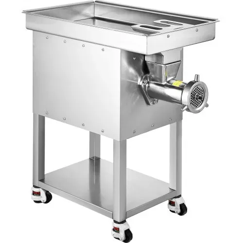 VEVOR kommerzieller Fleischwolf 9,98 kg/min elektrischer Fleischwolf 2200 W mit Klingen & Mahlplatten, Wurstmaschine, gewerblicher Fleischwolf aus Edelstahl für Küche Restaurant Metzgerei – Bild 8