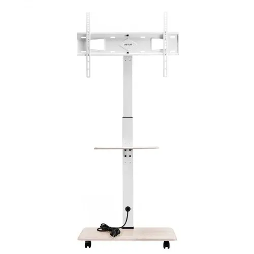 VEVOR rollbarer TV-Ständer Fernsehständer für 812,8-1778 mm TVs bis zu 40 kg, 25° Links-Rechts-Drehung & höhenverstellbare TV-Halterung mit Ablage für Schlafzimmer Wohnzimmer (max. 600 x 400 mm) – Bild 10
