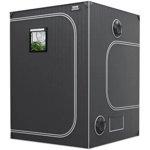 VEVOR Grow-Zelt, 152,4 x 152,4 x 203,2 cm, Indoor-Growzelt, hydroponische Fenstertür-Ablage – Bild 10
