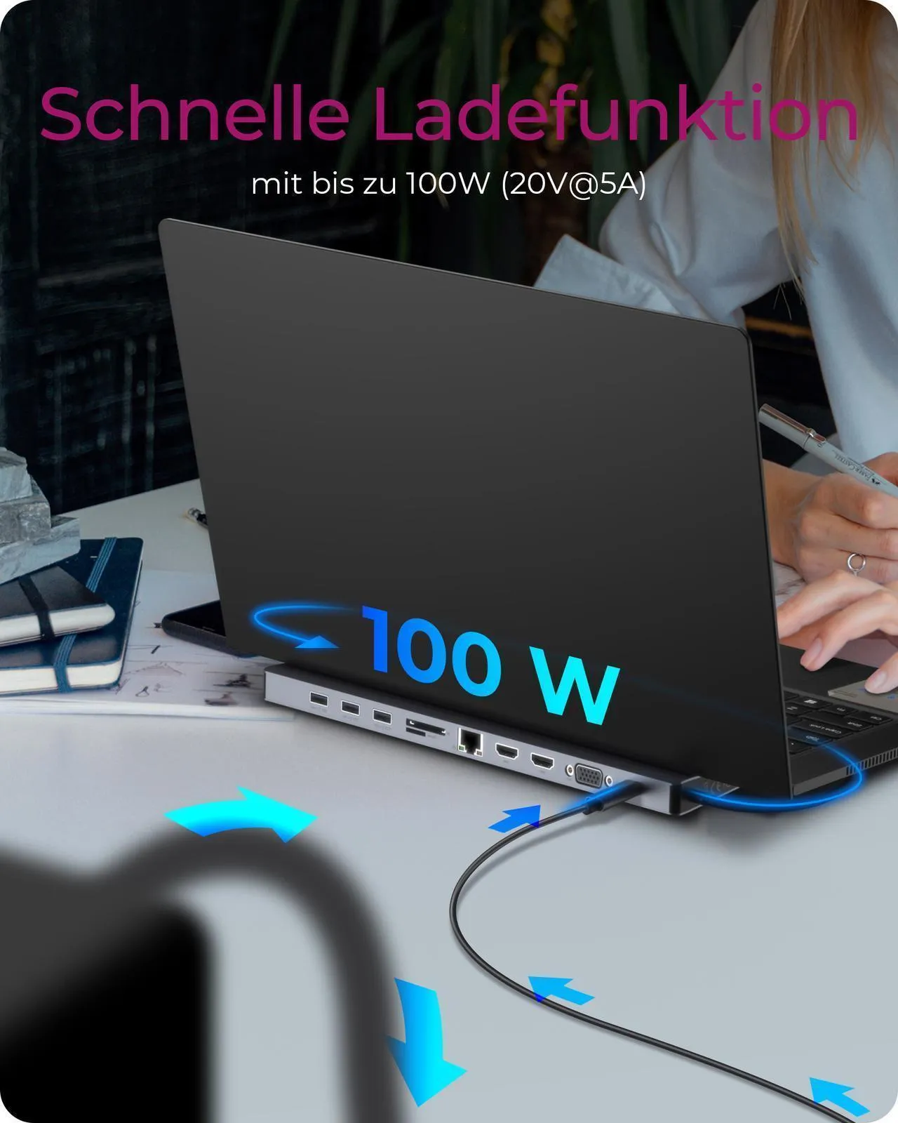 ICY BOX DockingStation 11-in-1, Notebook – Bild 6