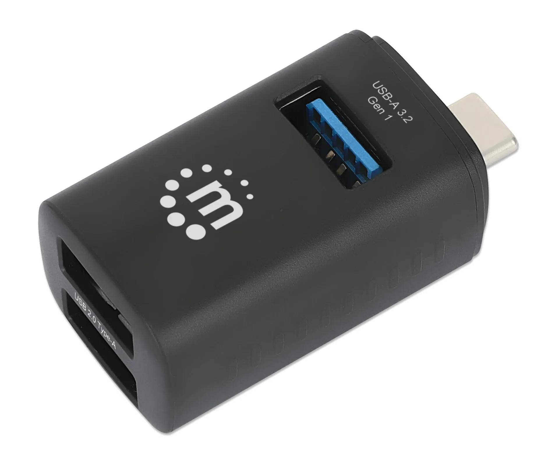 Manhattan 180993 Schnittstellen-Hub USB 3.2 Gen 1 (3.1 Gen 1) Type-C 5000 Mbit/s Schwarz – Bild 5
