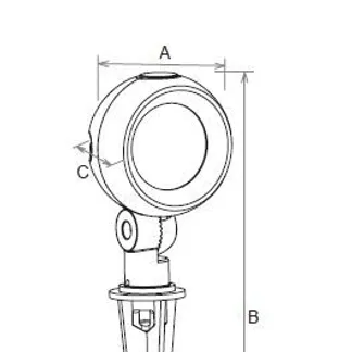 Synergy 21 LED Garten spot SPIKE 10W warmweiß Synergy 21 LED Garten spot SPIKE 10W warmweiß