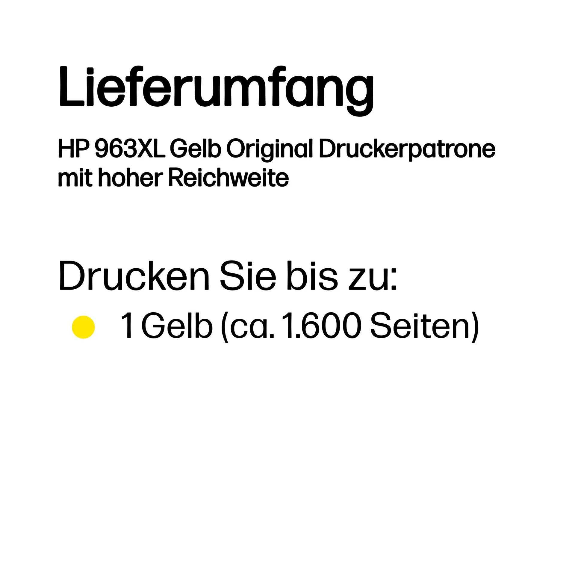 HP 963XL Gelb Original Druckerpatrone mit hoher Reichweite – Bild 2