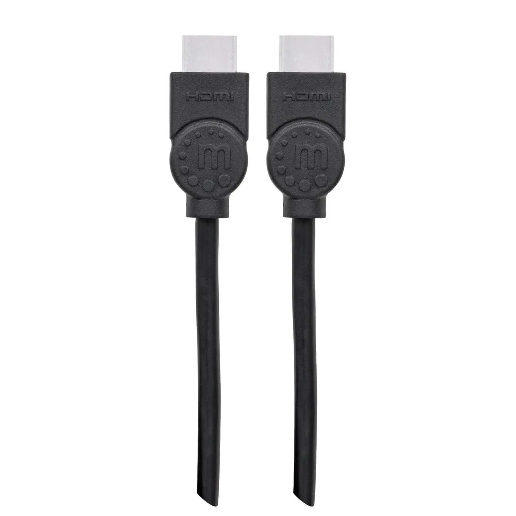 Manhattan High Speed HDMI-Kabel mit Ethernet-Kanal, HEC, ARC, 3D, 4K@30Hz, HDMI-Stecker auf HDMI-Stecker, geschirmt, schwarz, 2 m – Bild 4