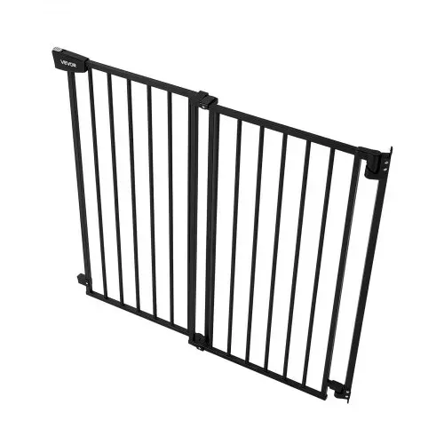 VEVOR Treppenschutzgitter 720-1085 mm Verstellbare Breite, 760 mm Hohes Türschutzgitter, Kindergitter mit Bohrset (ohne Bodenstange), Kinderschutzgitter für Treppen, Türrahmen & Wohnräume, Schwarz – Bild 8