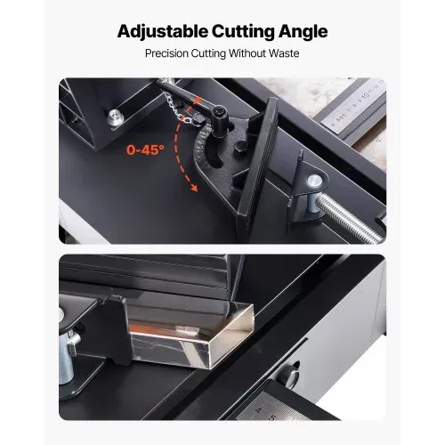 VEVOR Kappsäge Gehrungssäge mit 355 mm Edelstahl-Kaltschnittsägeblatt & 3500 W bürstenlosem Motor & 750–1200 U/min, Metallkappsäge für quadratische & flache Metallrohre, I-förmige Stähle – Bild 2