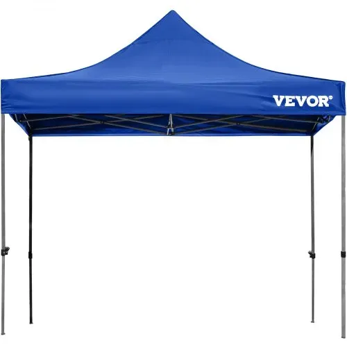 VEVOR Pavillon faltbar 3x3m Faltpavillon 240g PVC-beschichtetes Polyester Pop-Up-Pavillon 1,95-2,13m Einstellbar Partyzelt Festzelt Strandzelt Blau für Hochzeiten oder andere kommerzielle Aktivitäten – Bild 10