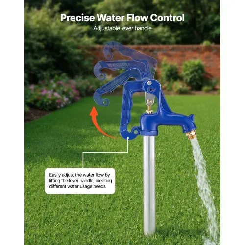 VEVOR Frostsicherer Hofhydrant, 1595 mm, Außenwasserhahn mit 91,4 cm Eingrabetiefe, G 3/4 Zoll Rohranschluss & Schlauchkupplung, bleifreier Hydrant für die Bewässerung von Garten & Bauernhof VEVOR Frostsicherer Hofhydrant, 1595 mm, Außenwasserhahn mit 91,4 cm Eingrabetiefe, G 3/4 Zoll Rohranschluss & Schlauchkupplung, bleifreier Hydrant für die Bewässerung von Garten & Bauernhof