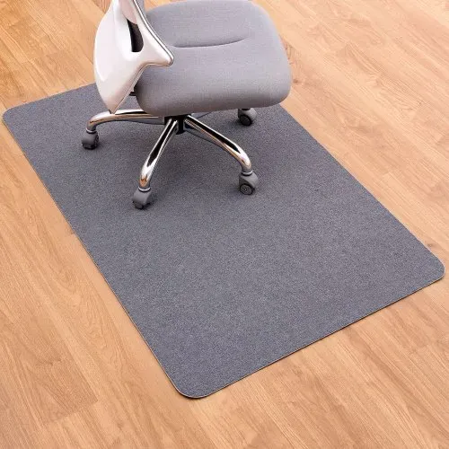 VEVOR Stuhlmatte Bodenschutzmatte (1396 x 897 mm) rutschfeste Bürostuhlmatte für Hartböden, Stuhlteppich für Rollstuhl, sanftes Gleiten unter dem Schreibtischteppich für Heimbüro (Dunkelgrau) – Bild 7