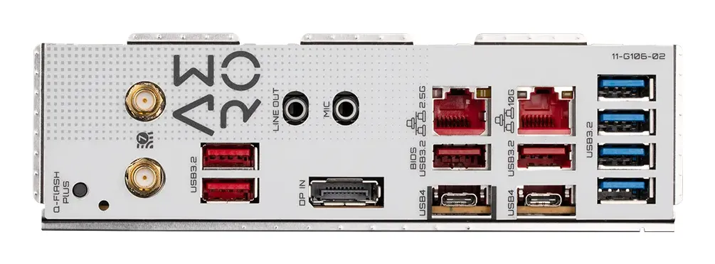 GIGABYTE TRX50 AERO D Mainboard - Unterstützt AMD Ryzen Threadripper 9000 Series CPUs, 16+8+4 Phases Digital VRM, up to 7800MHz DDR5 (OC), 3xPCIe 5.0 + 1xPCIe 4.0 M.2, Wi-Fi 7, 10GbE LAN, USB4 – Bild 4