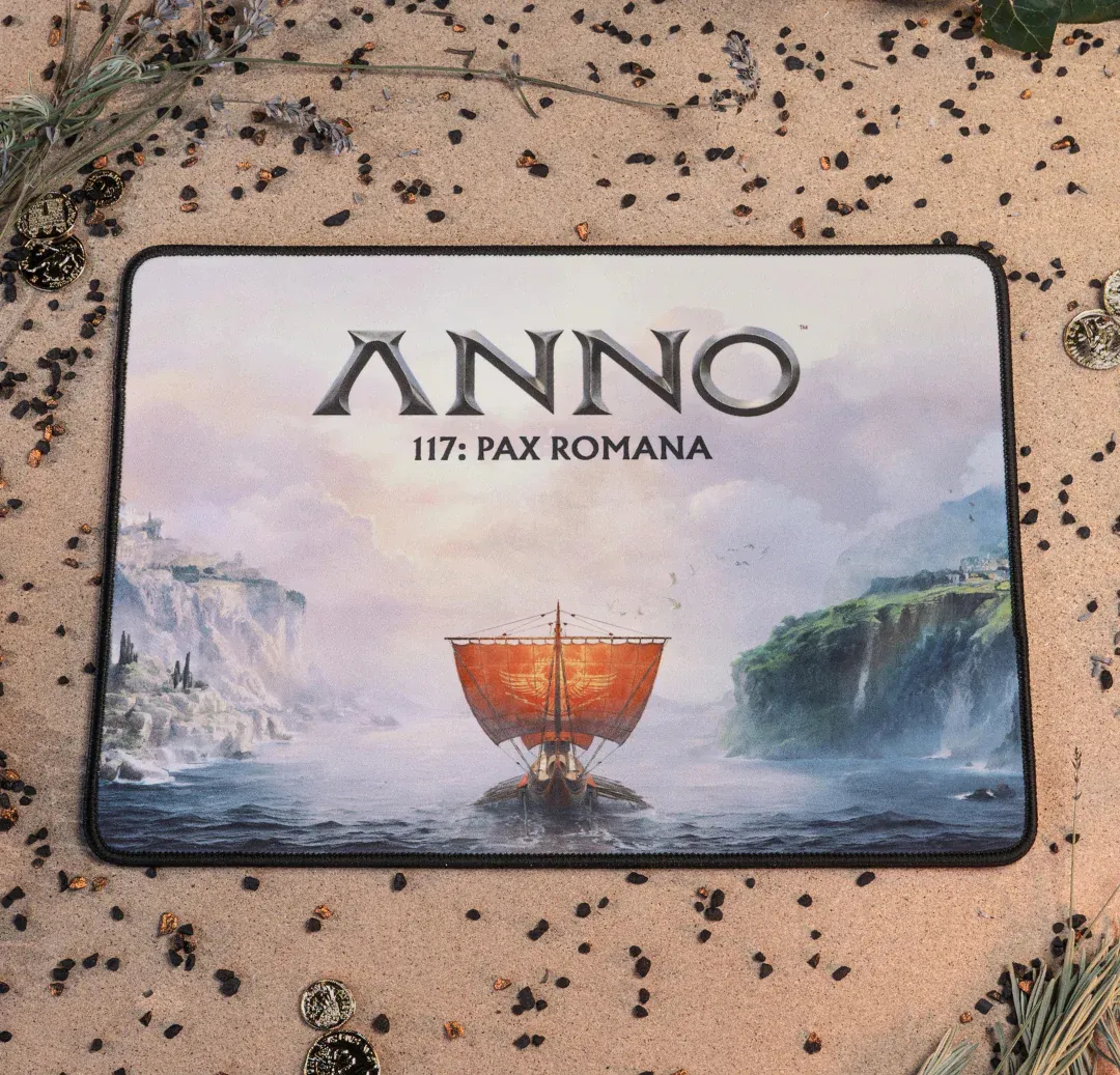 Lexip FLEX MOUSE kabellose Maus mit 3D-Joystick und Mauspad – Anno 117 Edition: Pax Romana – Bild 4