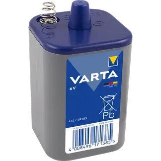 Blockbatterie VARTA, Zink Kohle, 430, 6V, 7500 mAh Blockbatterie VARTA, Zink Kohle, 430, 6V, 7500 mAh