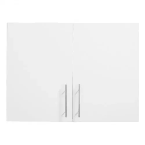 VEVOR Wandschrank für Waschküche, 2-stöckiger Wandhängeschrank mit verstellbarer Ablage, Küchenschrank mit 2 Türen, für Küche Bad Wäscherei, 40,6 x 81,3 x 61 cm (T x B x H), Oberschrank Weiß – Bild 8