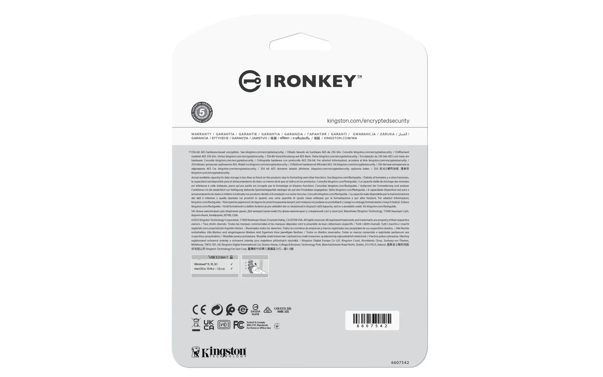 Kingston Technology IronKey 16GB Vault Privacy 50 AES-256 verschlüsselter, FIPS 197 – Bild 4