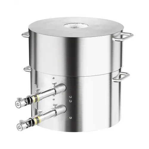 VEVOR Propan Schmelzofen Set 16 kg Gas Metall-Schmelzofen-Set, Doppelbrenner Gießerei Heimofen mit Tiegeln & Zangen, Schmelzgusswerkzeug für Gold Silber Kupfer Aluminium Metallrecycling – Bild 9