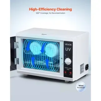 VEVOR UV Sterilisator Nagelwerkzeug-Reinigungsmaschine (12 L / 12 W) multifunktionale Nagelreiniger Sterilisator mit Timer-Einstellung & Knopfsteuerung Reinigungskabinett mit Tür aus gehärtetem Glas VEVOR UV Sterilisator Nagelwerkzeug-Reinigungsmaschine (12 L / 12 W) multifunktionale Nagelreiniger Sterilisator mit Timer-Einstellung & Knopfsteuerung Reinigungskabinett mit Tür aus gehärtetem Glas