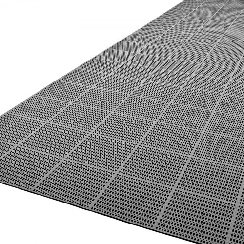 VEVOR Drainagematte PVC (0,9 m x 15 m), Rutschfeste PVC-Bodenmatte Spritzschutzmatte für Nassbereiche, Hohlmattenrolle, Antirutschmatte für Schwimmbäder, Terrassen, Badezimmer & Toiletten, Schwarz – Bild 10