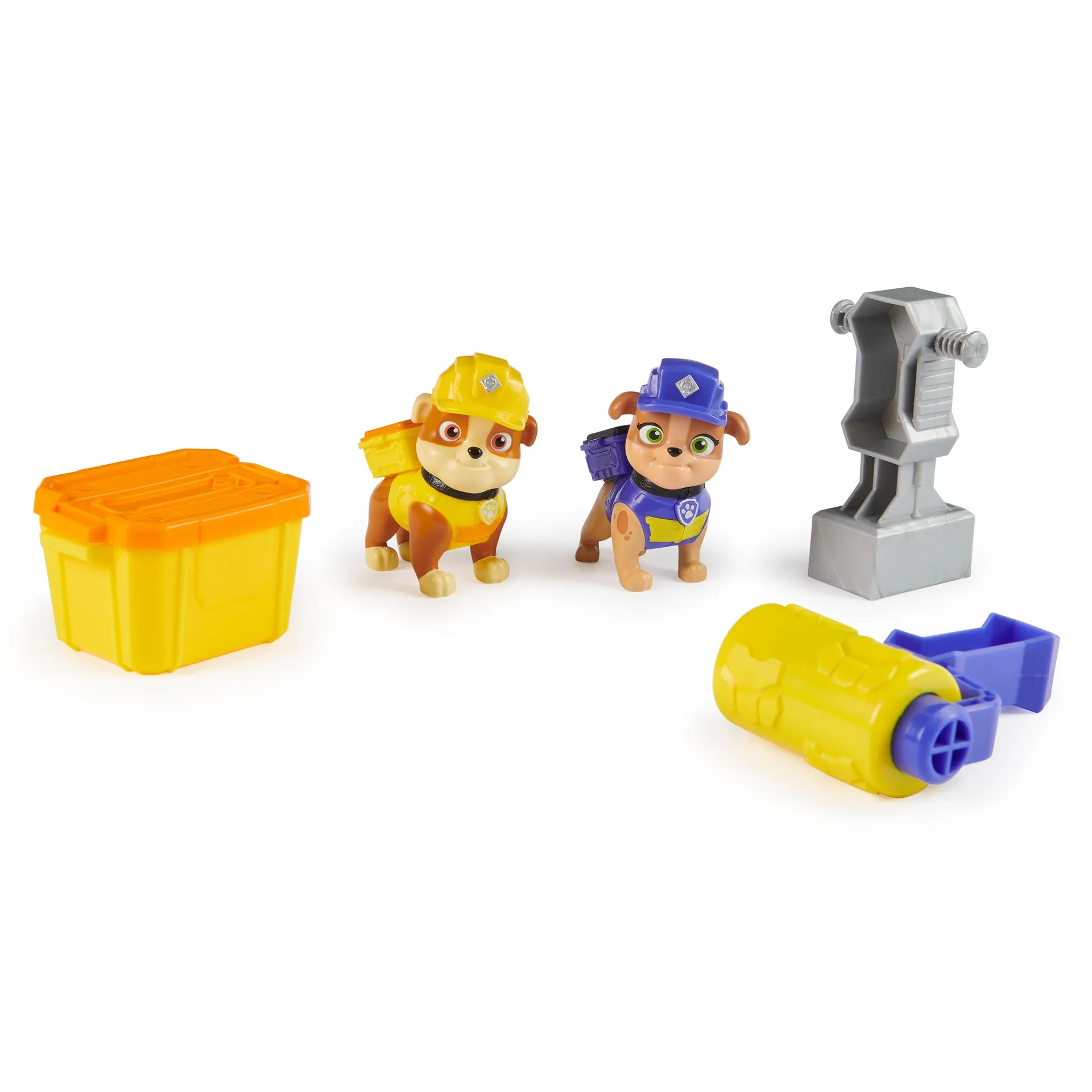 Rubble & Crew – Actionfiguren-Set mit Rubble & Mix Figur, 2 Bauspielzeugen und 85g Kinetic Sand Build-it-Sand – Bild 3