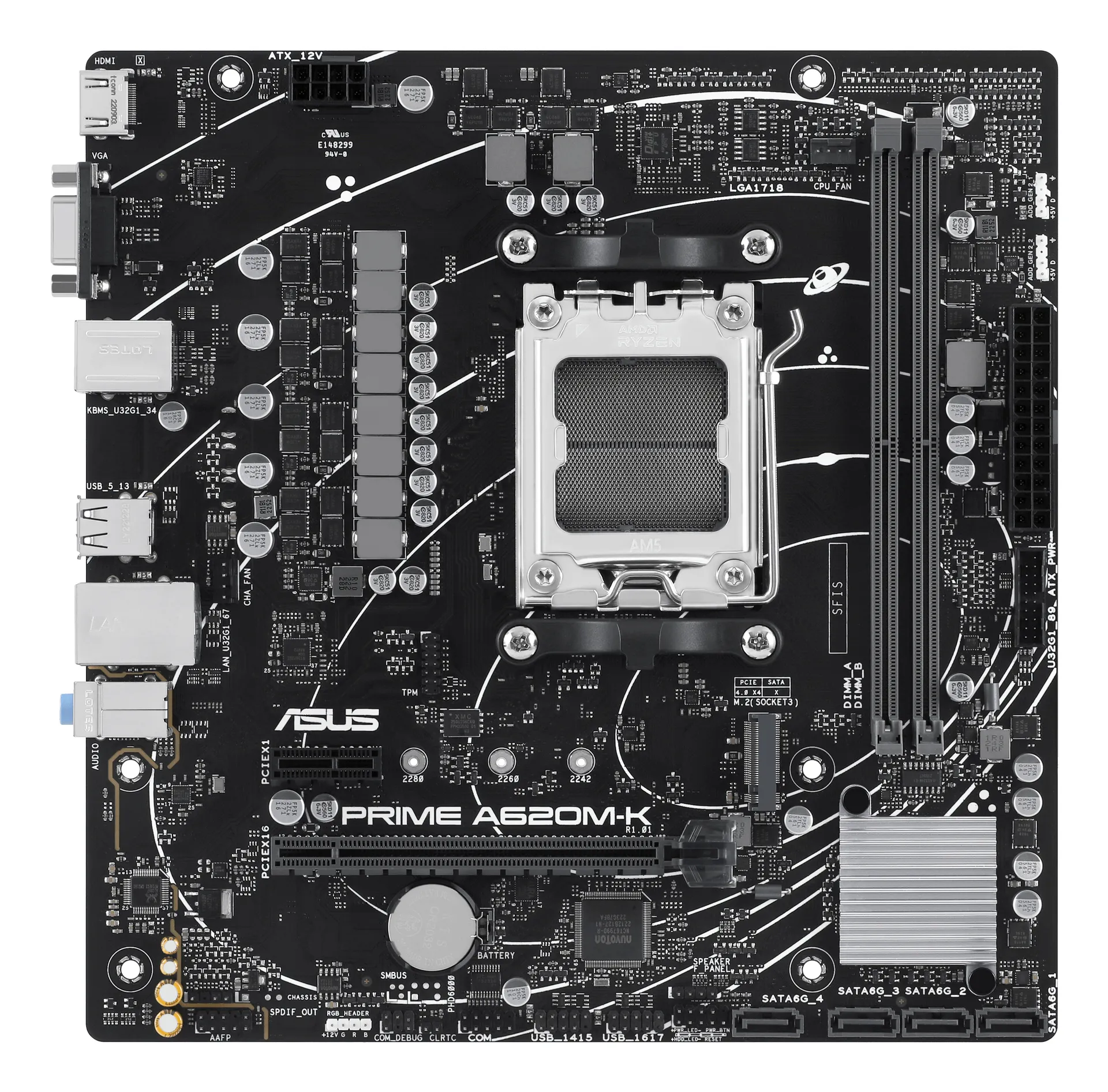 ASUS PRIME A620M-K AMD A620 Sockel AM5 micro ATX – Bild 2