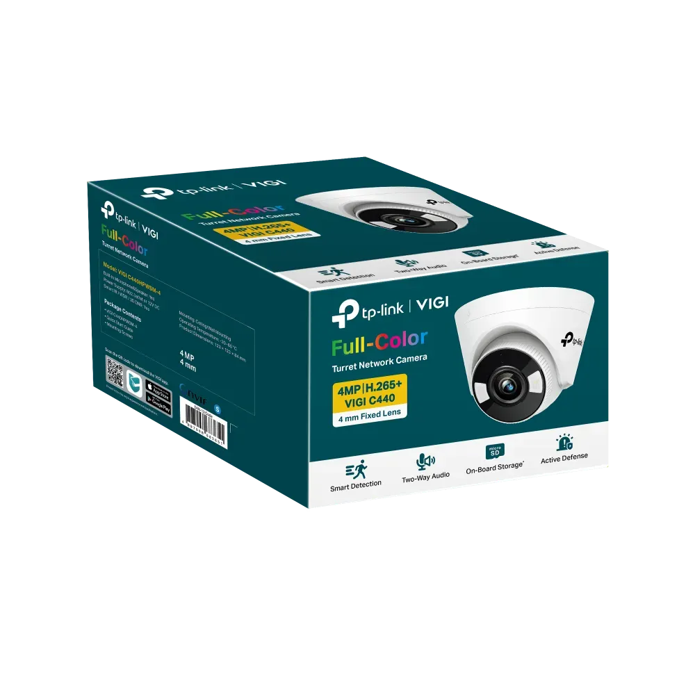 VIGI by tp-link 4MP Full-Color Turret Network Camera - VIGI C440(2.8mm) – Bild 7