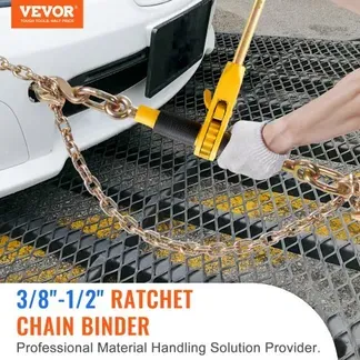 VEVOR Ratschen-Kettenbinder 2 Stück 3/8″-1/2″ Hochleistungs-Lastbinder mit G80-Ketten 5443 kg sichere Belastungsgrenze, arbeitssparender Anti-Rutsch-Griff Spannkettenbinder für Tieflader-LKW-Anhänger VEVOR Ratschen-Kettenbinder 2 Stück 3/8″-1/2″ Hochleistungs-Lastbinder mit G80-Ketten 5443 kg sichere Belastungsgrenze, arbeitssparender Anti-Rutsch-Griff Spannkettenbinder für Tieflader-LKW-Anhänger