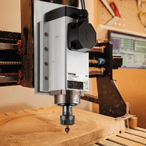 VEVOR Luftgekühlter Spindelmotor 2,2KW Air Cooled Spindel Motor, ER20 Spannzangen Frässpindel Linearmotor, Luftgekühlte CNC Engraving Milling Numerical Fräsmotor, 24000RPM Graviermaschine Spindelmotor – Bild 7