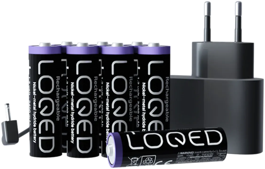 Shelly · „LOQED Power Kit“ · Erweiterung für Smartes Türschloss · 8x Akkus enthalten Shelly · „LOQED Power Kit“ · Erweiterung für Smartes Türschloss · 8x Akkus enthalten