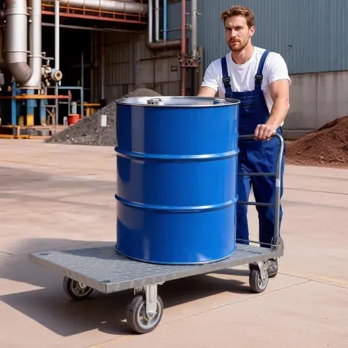 VEVOR Plattformwagen Klappbar 1202 kg, Schwerlast-Transportwagen mit abnehmbarem Geländer & Schwenkrädern, Industriewagen, für Supermärkte, Garagen & Lagerhallen, 1220x610x920 mm Rollwagen – Bild 7
