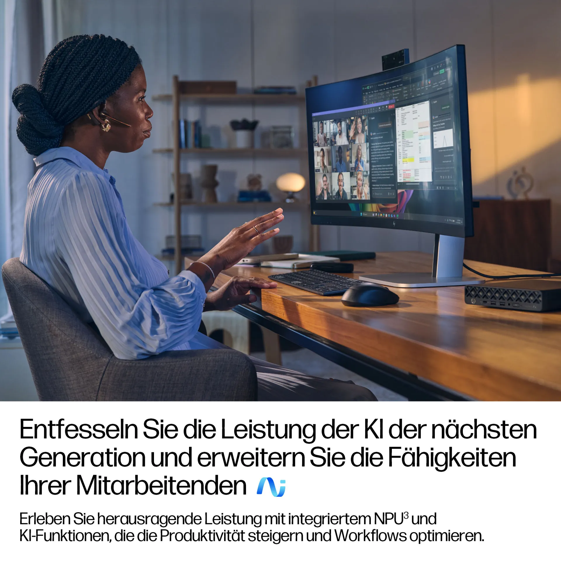HP EliteDesk 8 Mini G1a Next Gen AI Copilot+ PC AMD Ryzen AI 7 350 32 GB DDR5-SDRAM 512 GB SSD Windows 11 Pro Mini PC Mini-PC AI PC Schwarz – Bild 6