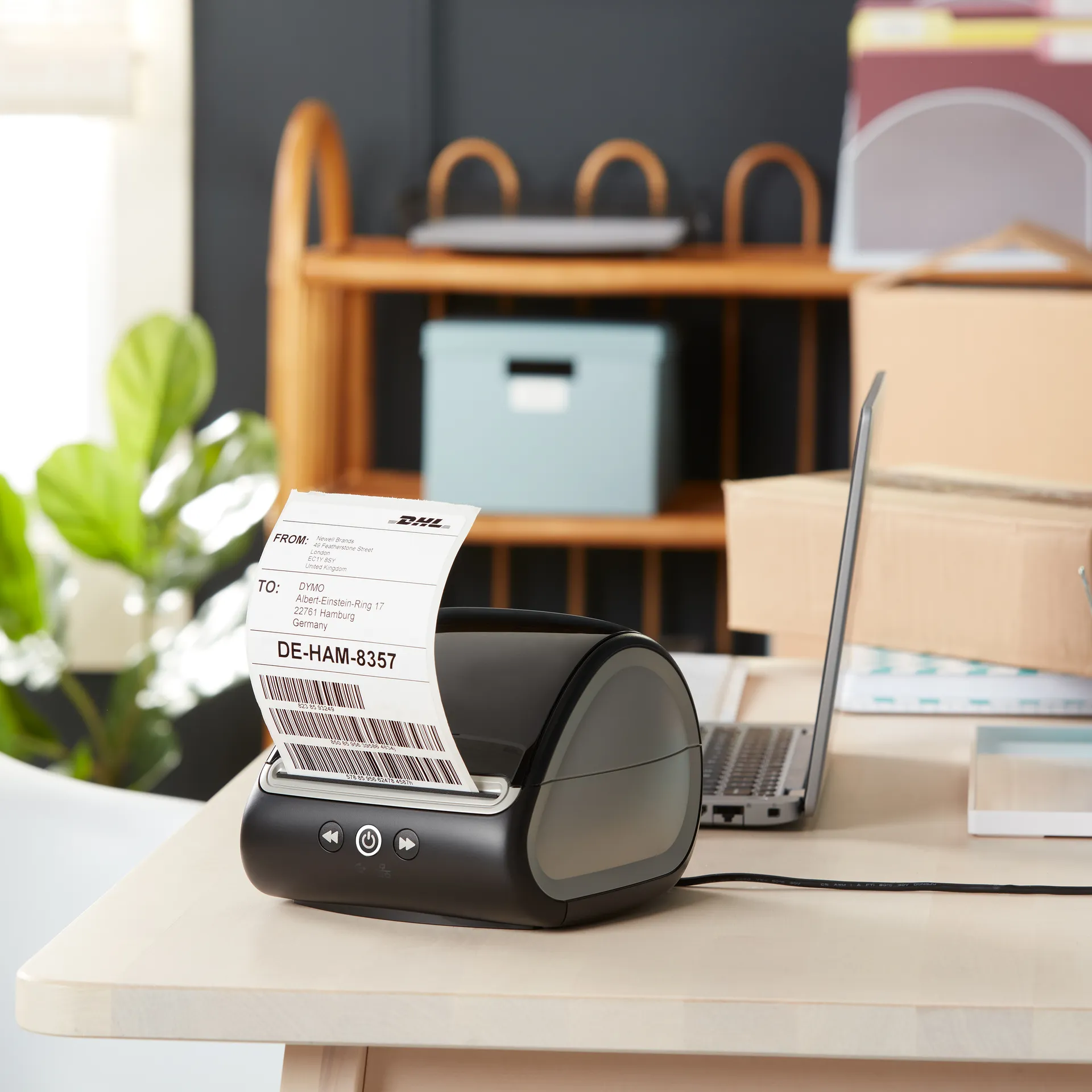 DYMO Original LabelWriter DHL Versandetiketten für LabelWriter 5XL/4XL-Etikettendrucker | 102 mm x 210 mm | Rolle mit 140 Etiketten | selbstklebend | für LabelWriter Beschriftungsgerät – Bild 6