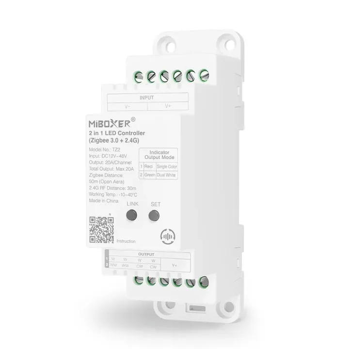 Synergy 21 LED Controller 2 in 1 Track LED Controller Single colour/CCT(dual white) DC12/24V ZigBee 3.0+2.4GHz *Milight/Miboxer* Synergy 21 LED Controller 2 in 1 Track LED Controller Single colour/CCT(dual white) DC12/24V ZigBee 3.0+2.4GHz *Milight/Miboxer*