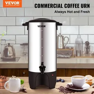VEVOR Kommerzielle Heißgetränkespender Kaffee Heißwasserspender 50 Tassen, 1000 W Warmhaltebehälter Heißwasserspender 7,4 L Warmhaltebehälter Säfteimer für Büro, Partys, Café, Picknicks usw. VEVOR Kommerzielle Heißgetränkespender Kaffee Heißwasserspender 50 Tassen, 1000 W Warmhaltebehälter Heißwasserspender 7,4 L Warmhaltebehälter Säfteimer für Büro, Partys, Café, Picknicks usw.
