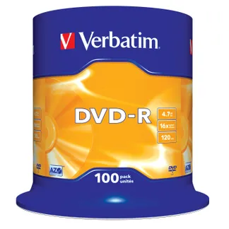 Verbatim DVD-R Matt Silver 4,7 GB 100 Stück(e) Verbatim DVD-R Matt Silver 4,7 GB 100 Stück(e)