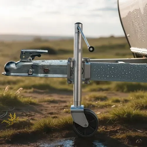 VEVOR Stützrad für Boote, 907 kg Tragfähigkeit, Bootstrailerheber mit PP-Doppelrad & ergonomischem Griff, Hubbereich von 381 bis 685mm, Bugrad geeignet für Wohnmobile, Boote & Nutzanhänger – Bild 7