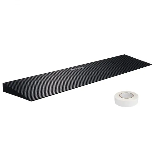 VEVOR Schwellenrampe Vollgummi Türschwellenrampe Max. Tragfähigkeit bis zu 15Tonnen Bordsteinrampe 90x20x3cm Rollstuhlrampe mit doppelseitigem Klebeband Auffahrrampe Gummirampe Selbst zum Schneiden VEVOR Schwellenrampe Vollgummi Türschwellenrampe Max. Tragfähigkeit bis zu 15Tonnen Bordsteinrampe 90x20x3cm Rollstuhlrampe mit doppelseitigem Klebeband Auffahrrampe Gummirampe Selbst zum Schneiden