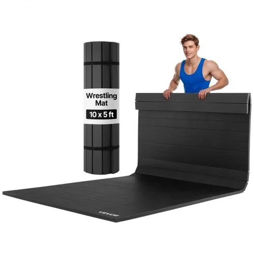 VEVOR Kampfsportmatte 3 x 1,5 m für Workouts im Heim-Fitnessstudio, wasserfeste aufrollbare Trainingsmatten Fitnessmatte für Gymnastik Tatami Jiu-Jitsu MMA Judo Boxen, Sportmatte Yogamatte Schwarz VEVOR Kampfsportmatte 3 x 1,5 m für Workouts im Heim-Fitnessstudio, wasserfeste aufrollbare Trainingsmatten Fitnessmatte für Gymnastik Tatami Jiu-Jitsu MMA Judo Boxen, Sportmatte Yogamatte Schwarz
