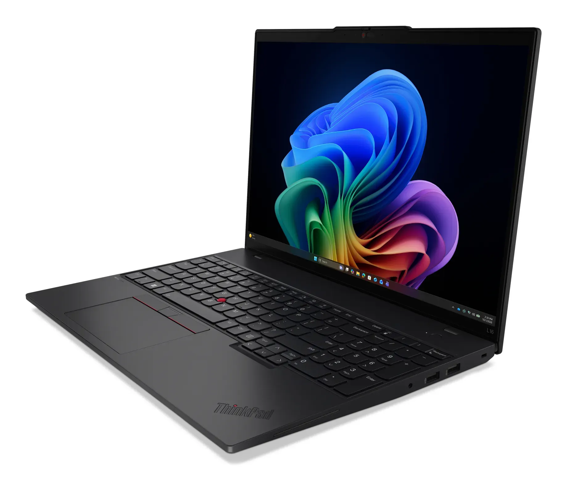Lenovo ThinkPad L16 Gen 3 (AMD) Copilot+ PC AMD Ryzen AI 7 445 Laptop 40,6 cm (16") WUXGA 32 GB DDR5-SDRAM 1 TB SSD Wi-Fi 7 (802.11be) Windows 11 Pro Deutsch Schwarz – Bild 3