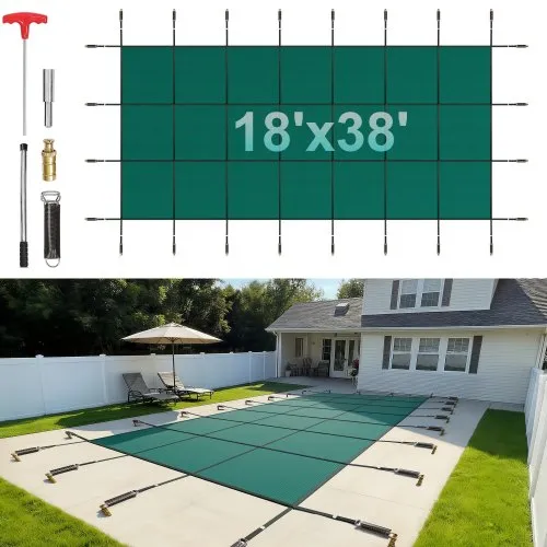 VEVOR Pool Abdeckplane rechteckig 5,47 x 11,47 m, Poolüberdachung aus Polypropylen, Winterabdeckplane Pool Grün, Staubdicht Sicherheit, Poolabdeckung Enges Netz, Sicherheitsabdeckung für Schwimmbäder VEVOR Pool Abdeckplane rechteckig 5,47 x 11,47 m, Poolüberdachung aus Polypropylen, Winterabdeckplane Pool Grün, Staubdicht Sicherheit, Poolabdeckung Enges Netz, Sicherheitsabdeckung für Schwimmbäder