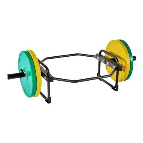 VEVOR Trap Bar Hexagon Hantelstange Langhantel 50 mm 240 kg Tragkraft, Gewichtheben und Krafttrainingsgerät, Heimfitnessstudio für Kniebeugen Kreuzheben Schulterdrücken, Schwarz – Bild 8