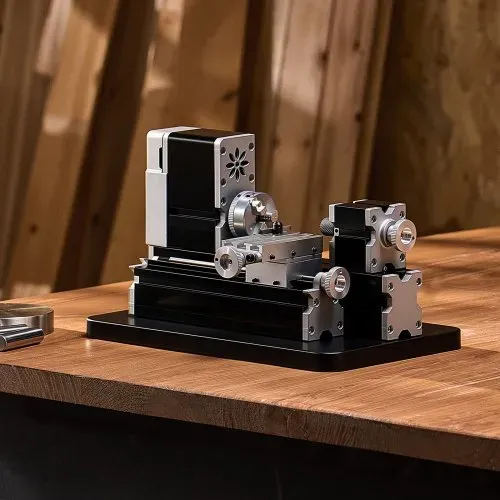 VEVOR Mini-Drehmaschine aus Metall 70x130 mm, Fräsmaschine 20000 U/min, 36 W Hochleistungsmotor, 3-Backenfutter, didaktische Metalldrehmaschine mit Schutz für die Bearbeitung von Präzisionsteilen – Bild 7