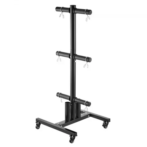 VEVOR Hantelscheibenständer Hantelscheibenbaum für 2-Zoll-Hantelscheiben, Standard-Hantelscheibenbaum Rollbar, Gewichtsaufbewahrungshalter mit einer Tragkraft von 454 kg, Aufbewahrungsständer – Bild 10