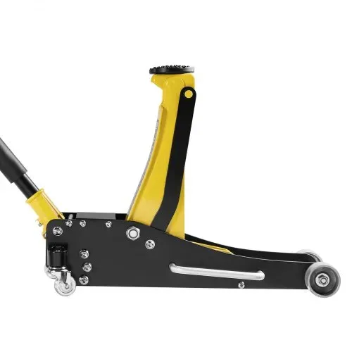 VEVOR Rangierwagenheber Wagenheber mit niedrigem Profil & 360° Rollen 2,5 t, Doppelkolben-Schnellhubpumpe, 95–475 mm Hubhöhe, hydraulische Wagenheber für kompakte SUVs Gelb + Schwarz – Bild 10