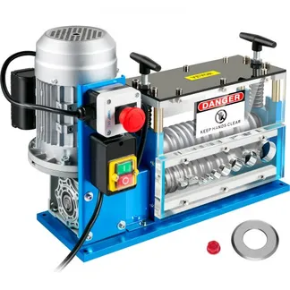 VEVOR Elektrische Abisoliermaschine, 370 W, 1,5 mm-38 mm, Kabelabisoliermaschine, Kabel Abisolierwerkzeug, 11 Kanäle 10 Klingen zum Recycling von Kupferdrähten/Entfernen, Isolierung aus Kunststoff VEVOR Elektrische Abisoliermaschine, 370 W, 1,5 mm-38 mm, Kabelabisoliermaschine, Kabel Abisolierwerkzeug, 11 Kanäle 10 Klingen zum Recycling von Kupferdrähten/Entfernen, Isolierung aus Kunststoff