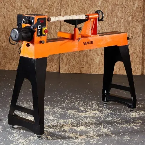 VEVOR Drechselbank, 1,5 PS, Drechselmaschine mit variabler Drehzahl von 0 bis 3200 U/min, Drehtischmaschine 406x1020 mm Werkbank, Drehbank, für mittlere bis große Holzbearbeitungsprojekte – Bild 7
