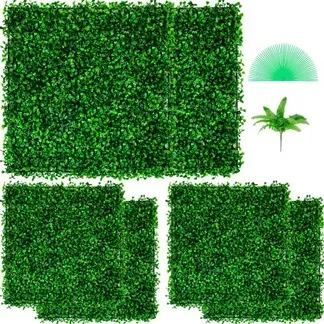 VEVOR Künstliche Pflanzenwand 6 Stk. 20 x 20 Zoll, Sichtschutz Hecke Künstlich Grün, Künstliche Buchsbaumplatte PE, Sichtschutz Kunstpflanzen 50 x 50 cm, Sichtschutzhecke Wanddekoration Pflanzenwand VEVOR Künstliche Pflanzenwand 6 Stk. 20 x 20 Zoll, Sichtschutz Hecke Künstlich Grün, Künstliche Buchsbaumplatte PE, Sichtschutz Kunstpflanzen 50 x 50 cm, Sichtschutzhecke Wanddekoration Pflanzenwand