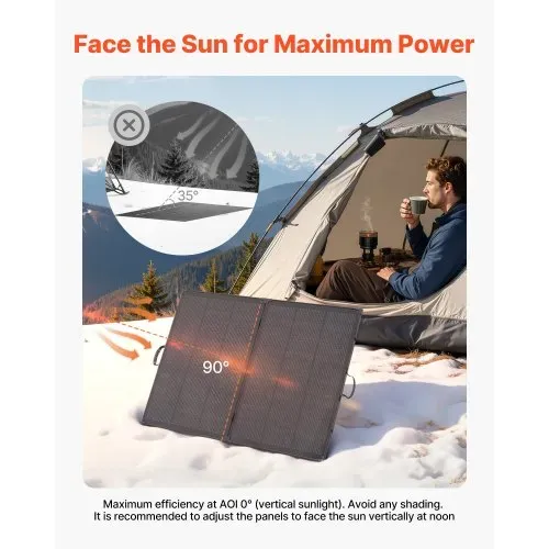 VEVOR Faltbares Solarpanel 200 W, Tragbares Monokristallines Solarmodul mit 30A PWM-Regler, MC4-Ausgang & Rahmen, 23% Hocheffizienz, IP67 Wasserdicht für Camping, Wandern & Wohnmobilreisen – Bild 7