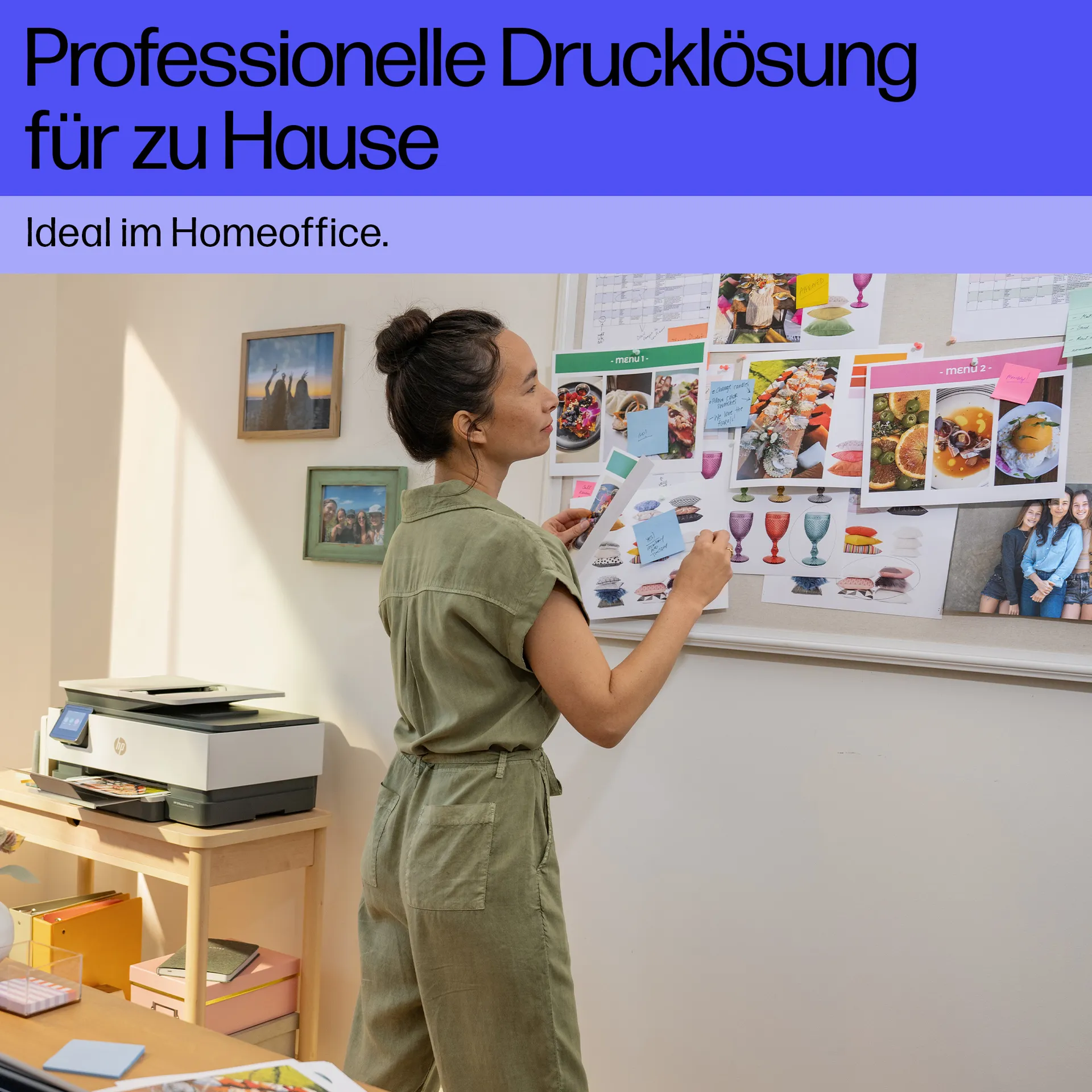 HP OfficeJet Pro 8132e Wireless All-in-One Farbe Drucker, Instant Ink; Beidseitiger Druck – Bild 7