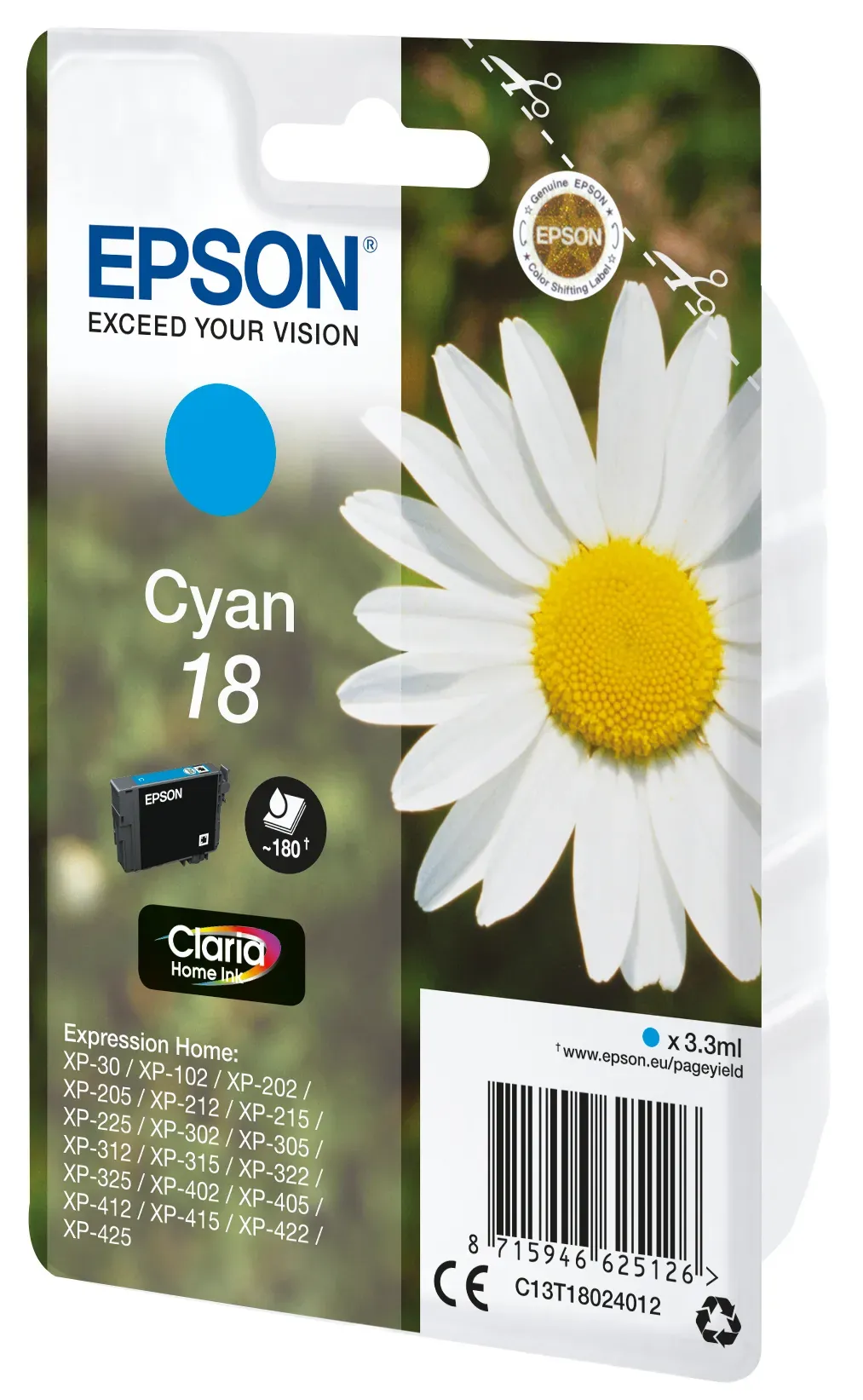 Epson Daisy Singlepack Cyan 18 Claria Home Ink – Bild 2