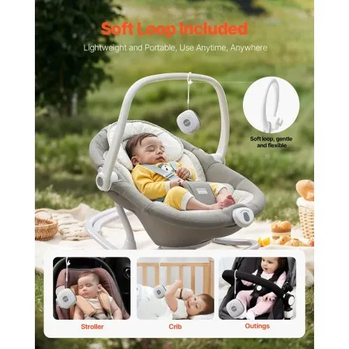 VEVOR Einschlafhilfe, White Noise Machine, 21 Musiktitel, 3-in-1 Soundmaschine mit weißem Rauschen, automatischer Abschaltfunktion, sanftem Ringlicht & Speicherfunktion, Rauschgerät – Bild 5